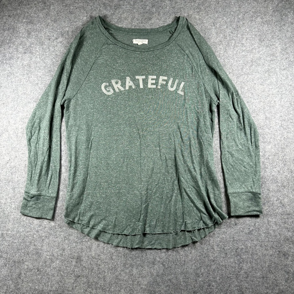 Grayson/Threads Grateful‎ Graphic Tee XXL Green Heathered Soft Long Sleeve Shirt